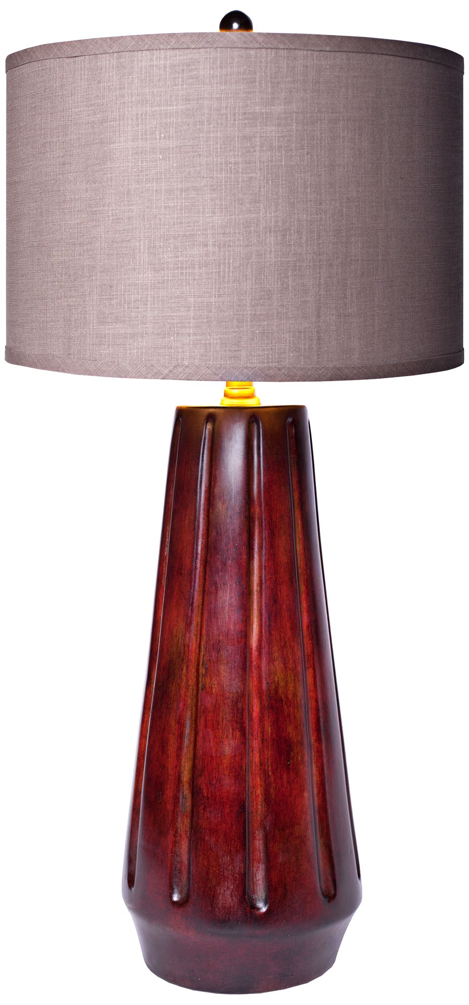 Marley Bolero Transitional Crimson Table Lamp