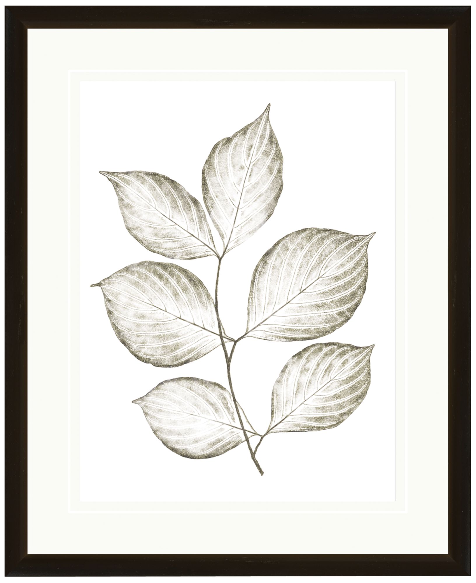Leaf Silhouettes I 17 3/4" Wide Wall Art