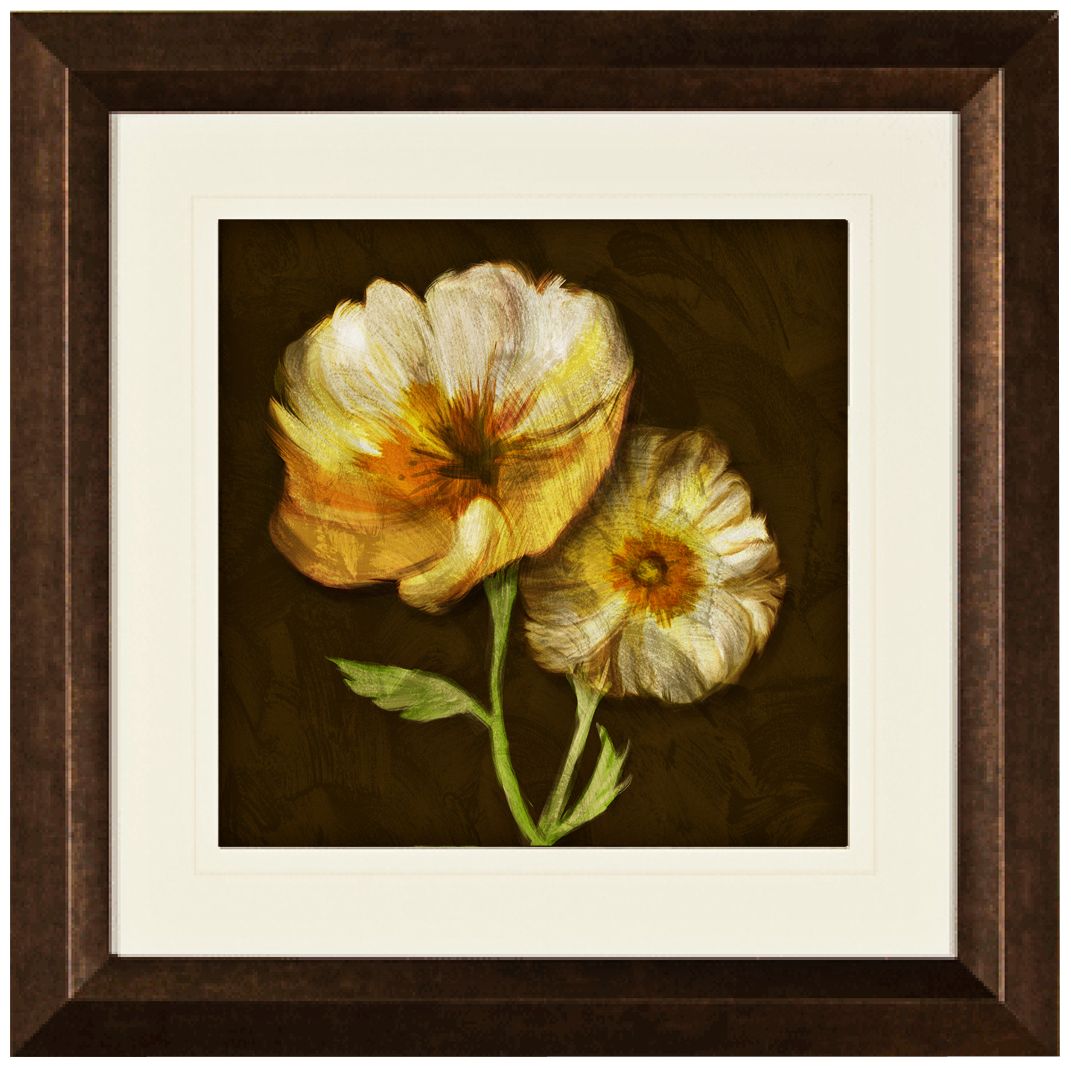 Brush Stroke Flowers I 24" Wide Wall Art