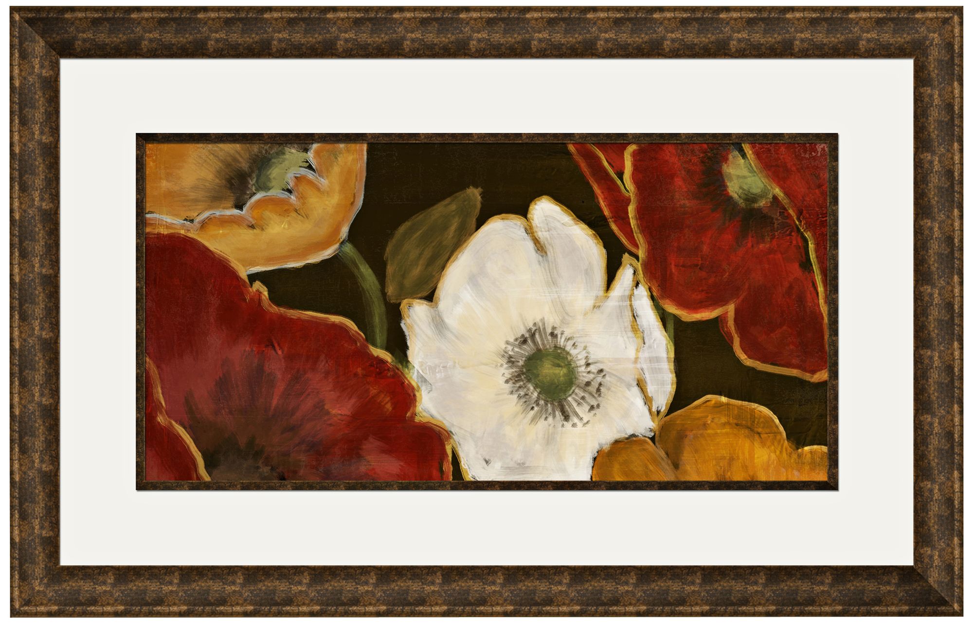 Beautiful Poppies I 33 1/2" Wide Wall Art
