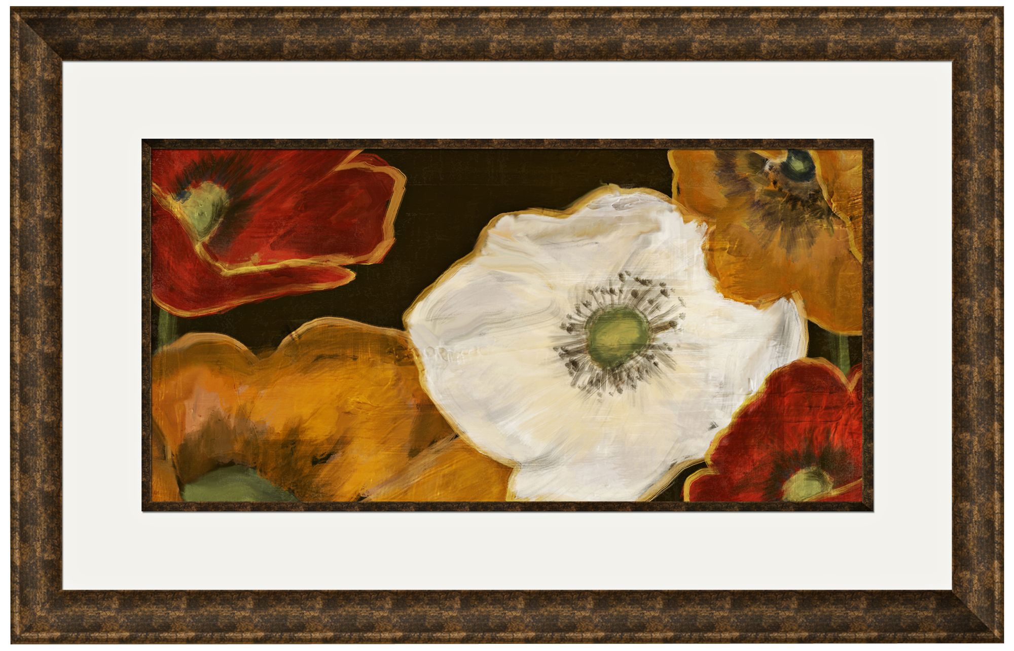Beautiful Poppies II 33 1/2" Wide Wall Art