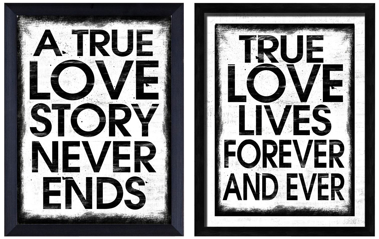 True Love Set of 2 Giclee Print Wall Art