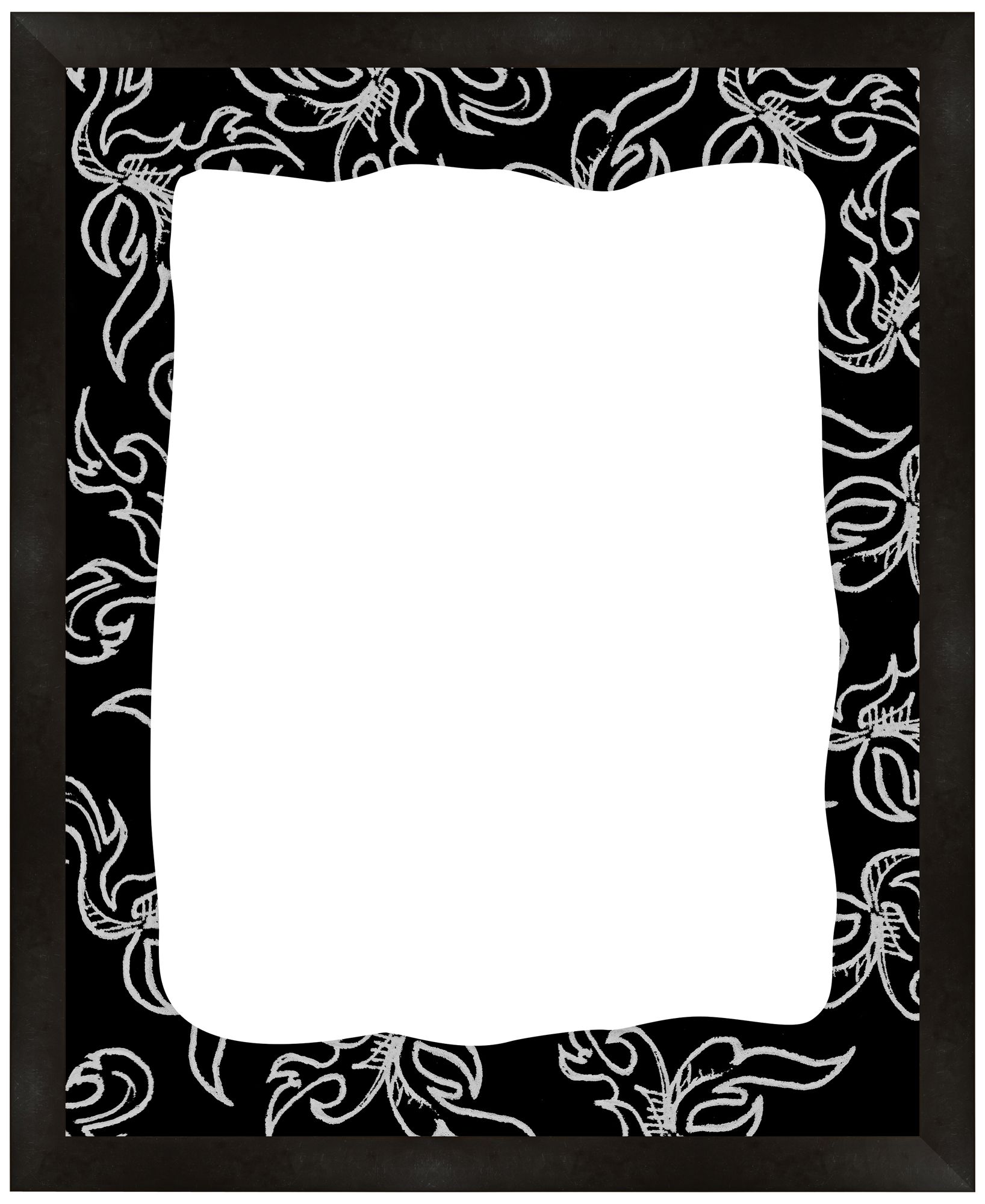 Leaves on Black 22" High Memoboard