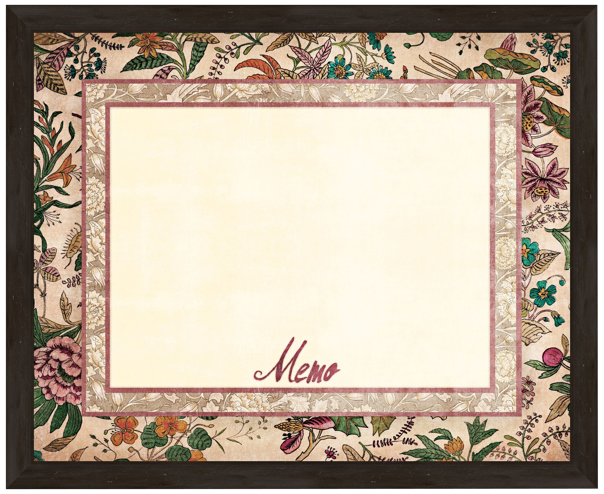 Vintage Botanical 22" Wide Memoboard