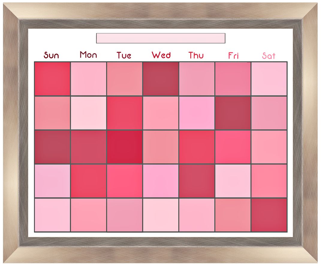 Pixel Pink 23 1/2" Wide Memoboard