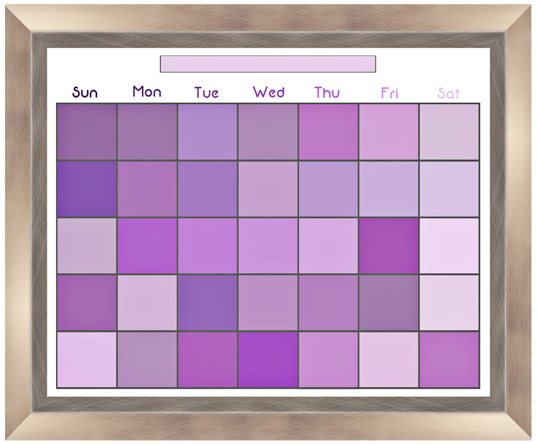 Pixel Purple 23 1/2" Wide Memoboard