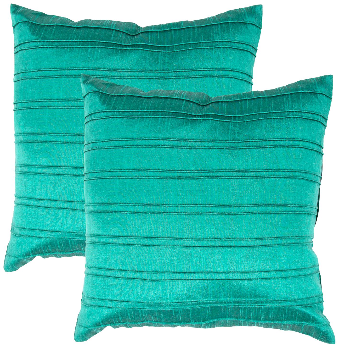 Textural Jade 18" Square Throw Pillow