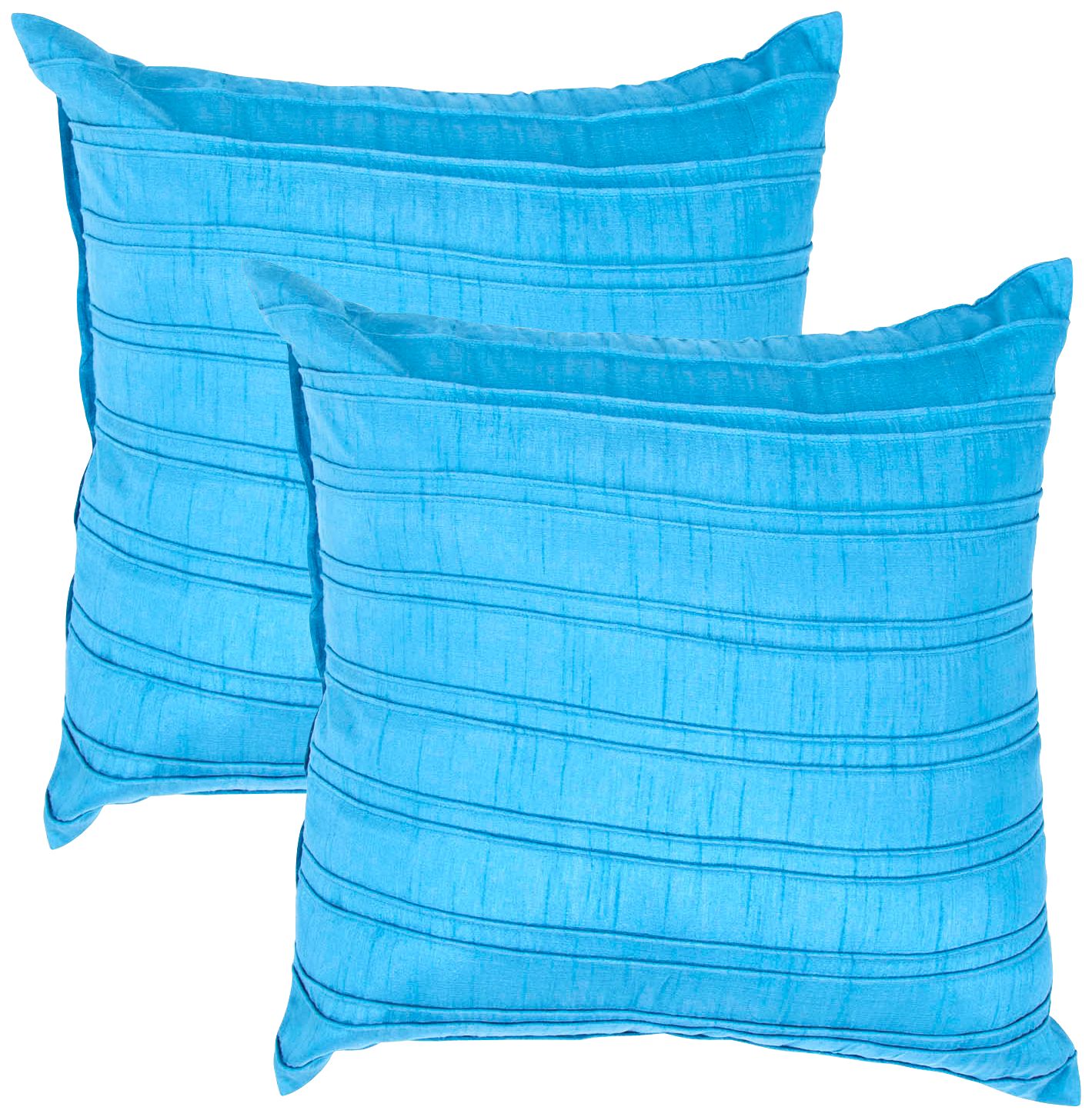 Textural Turquoise 18" Square Throw Pillow