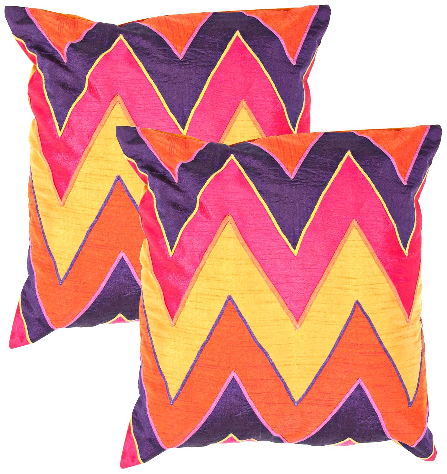 Textural Jasper Chevron 18" Square Throw Pillow