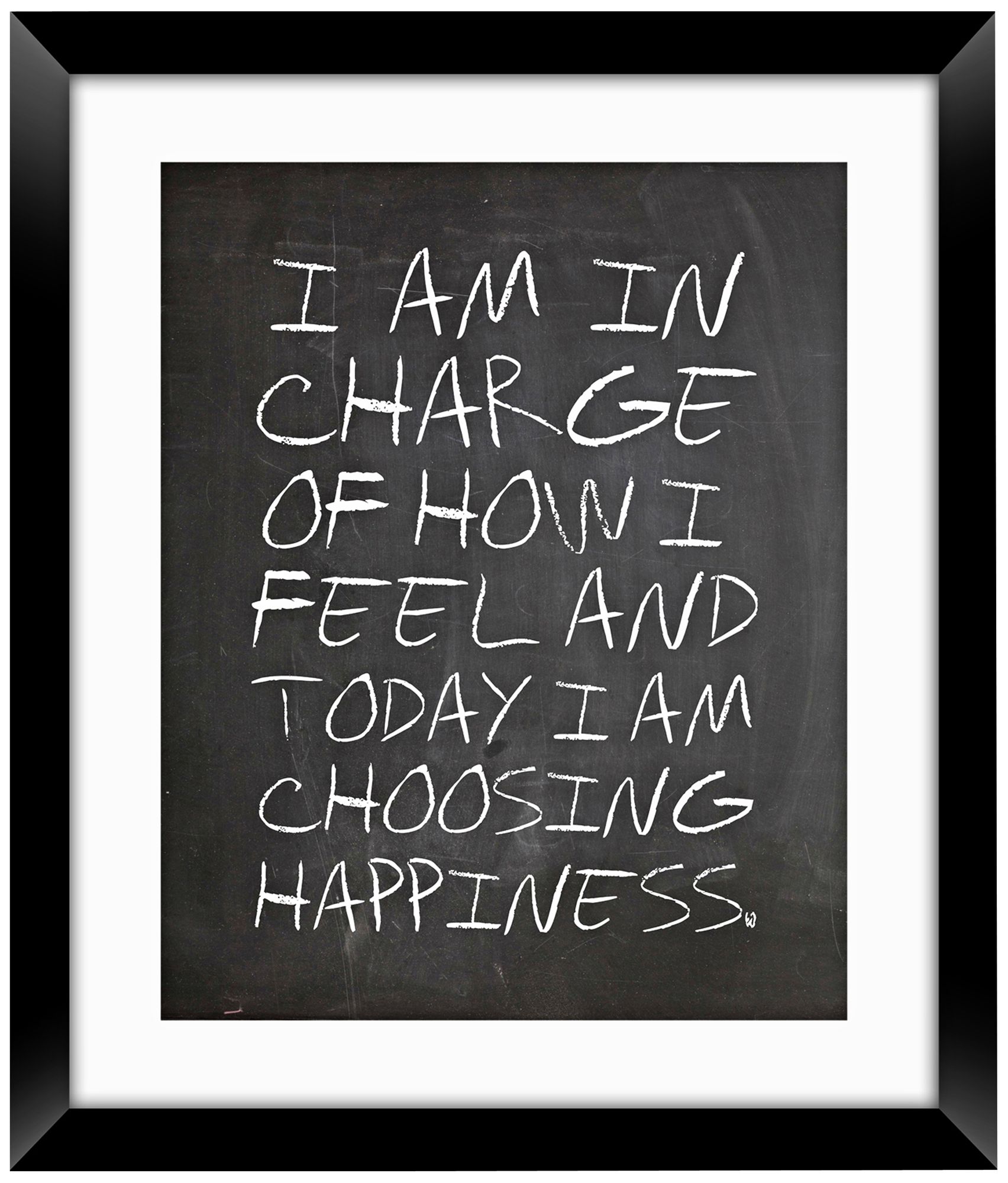 Blackboard Inspirational 27" High Wall Art