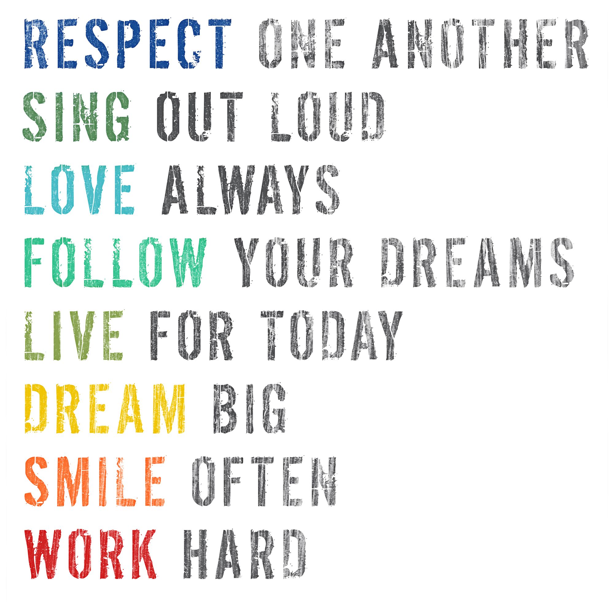 Respect 16" Square Wall Art