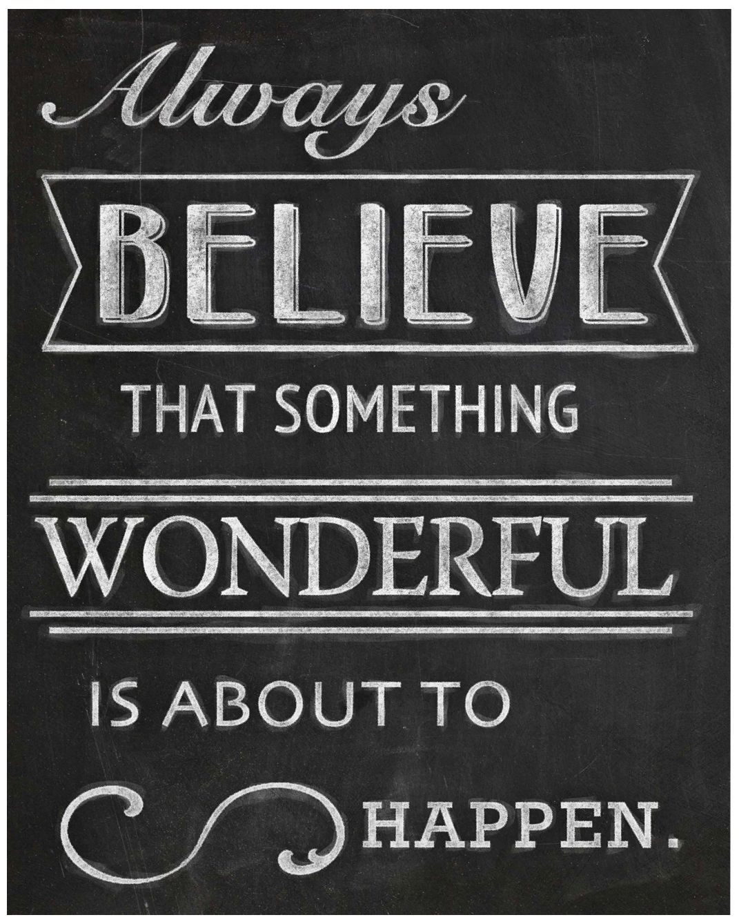 Always Believe 20" High Canvas Wall Art