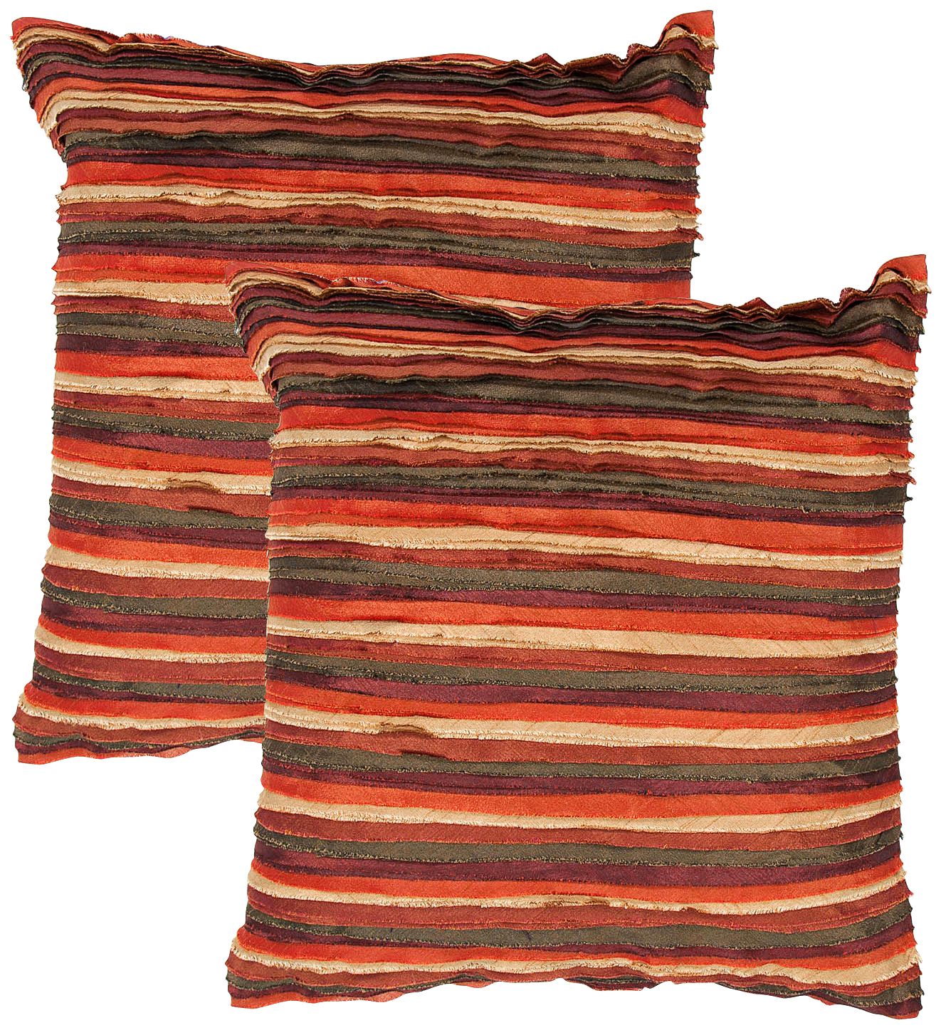 Houston Textural Burgundy Strata 18" Square Throw Pillow