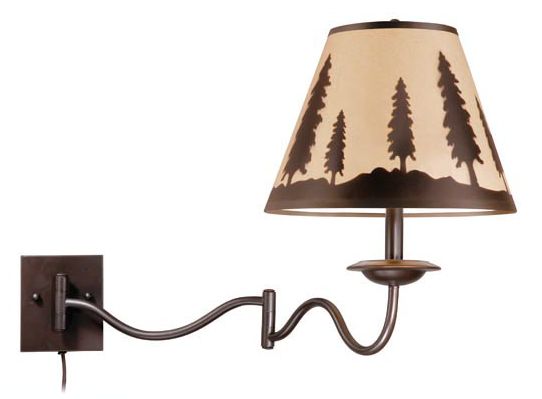 Yosemite 18" High Burnished Bronze Swing Arm Wall Lamp