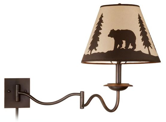 Bozeman 18" High Burnished Bronze Swing Arm Wall Lamp