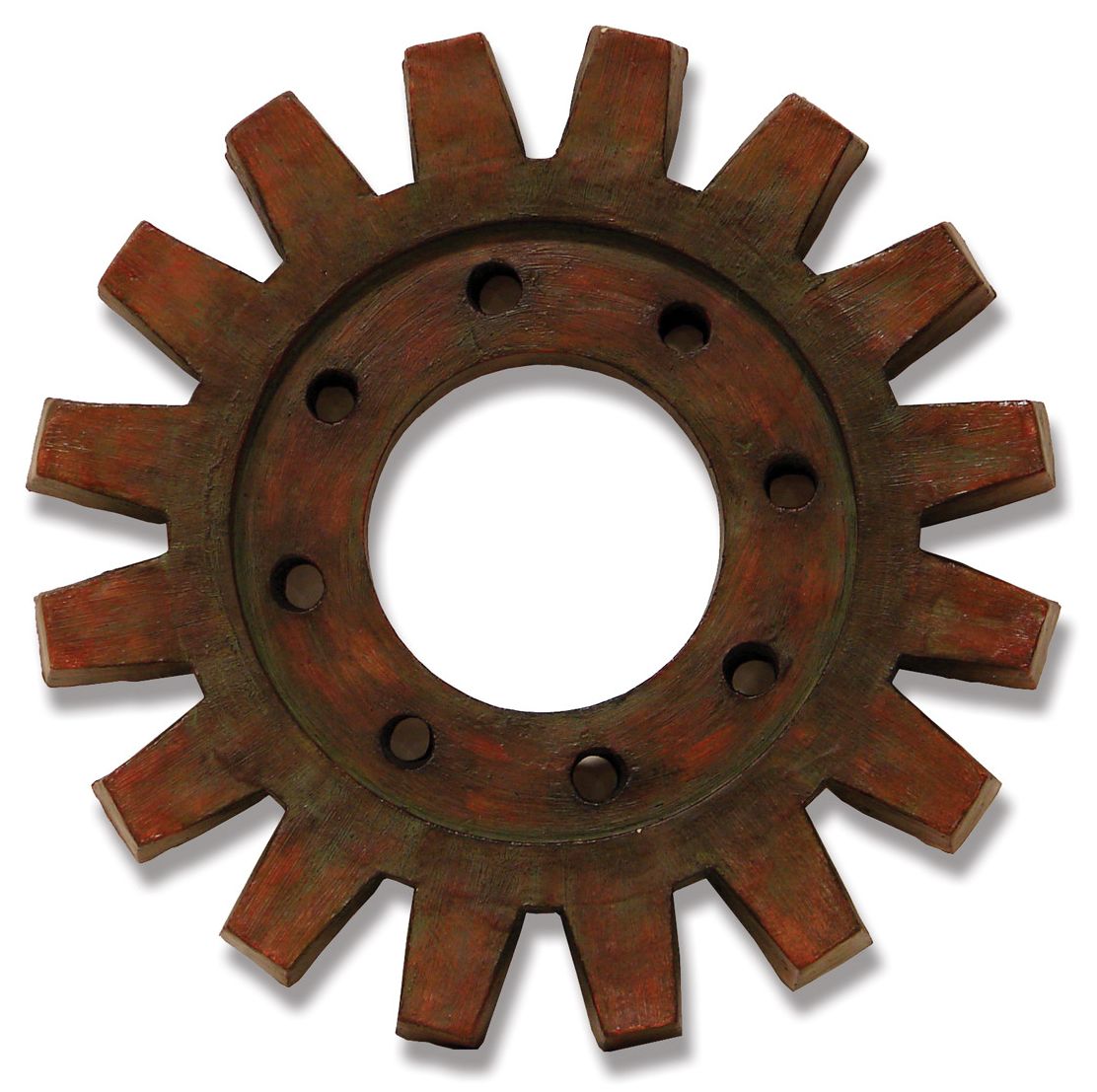 Train Gear 20 3/4" Round Industrial Wall Art