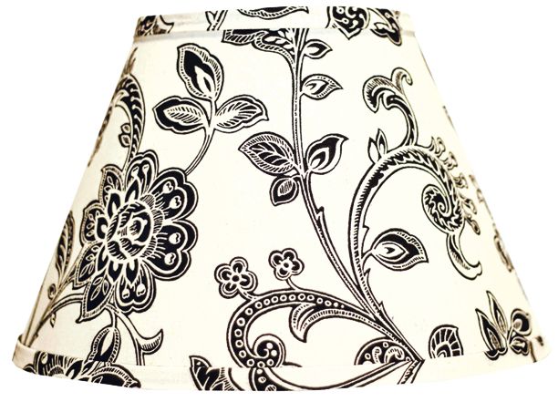 Black Jacobean On Tan Empire Lamp Shade 6x12x8 (Spider)