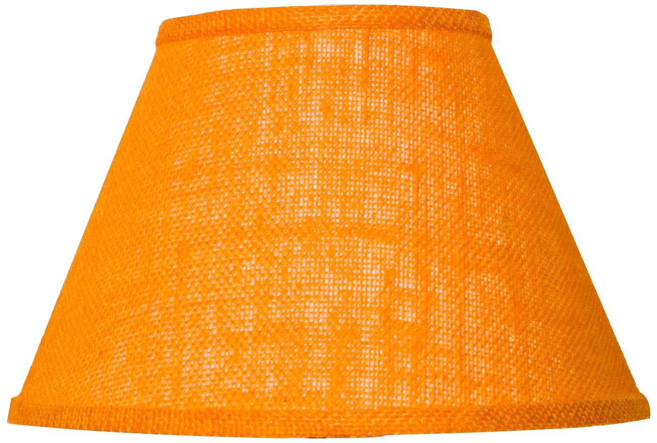 Orange Cotton Burlap Empire Lamp Shade 6x12x8 (Spider)