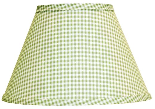 Fern Green Gingham Checked Empire Lamp Shade 6x12x8 (Spider)