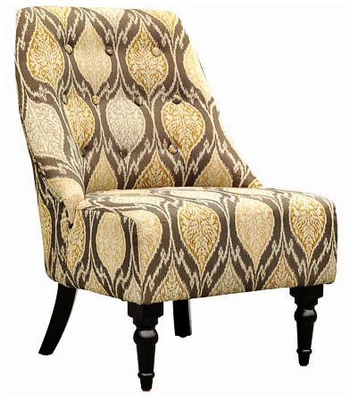 Amelia Alloy Fabric Club Chair