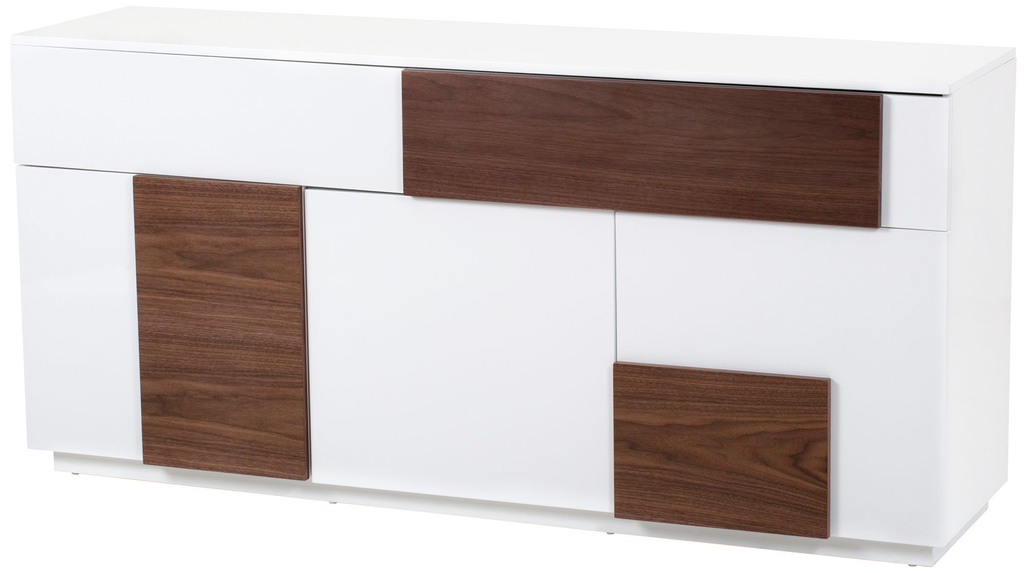 Inspiro Walnut White Lacquer Buffet