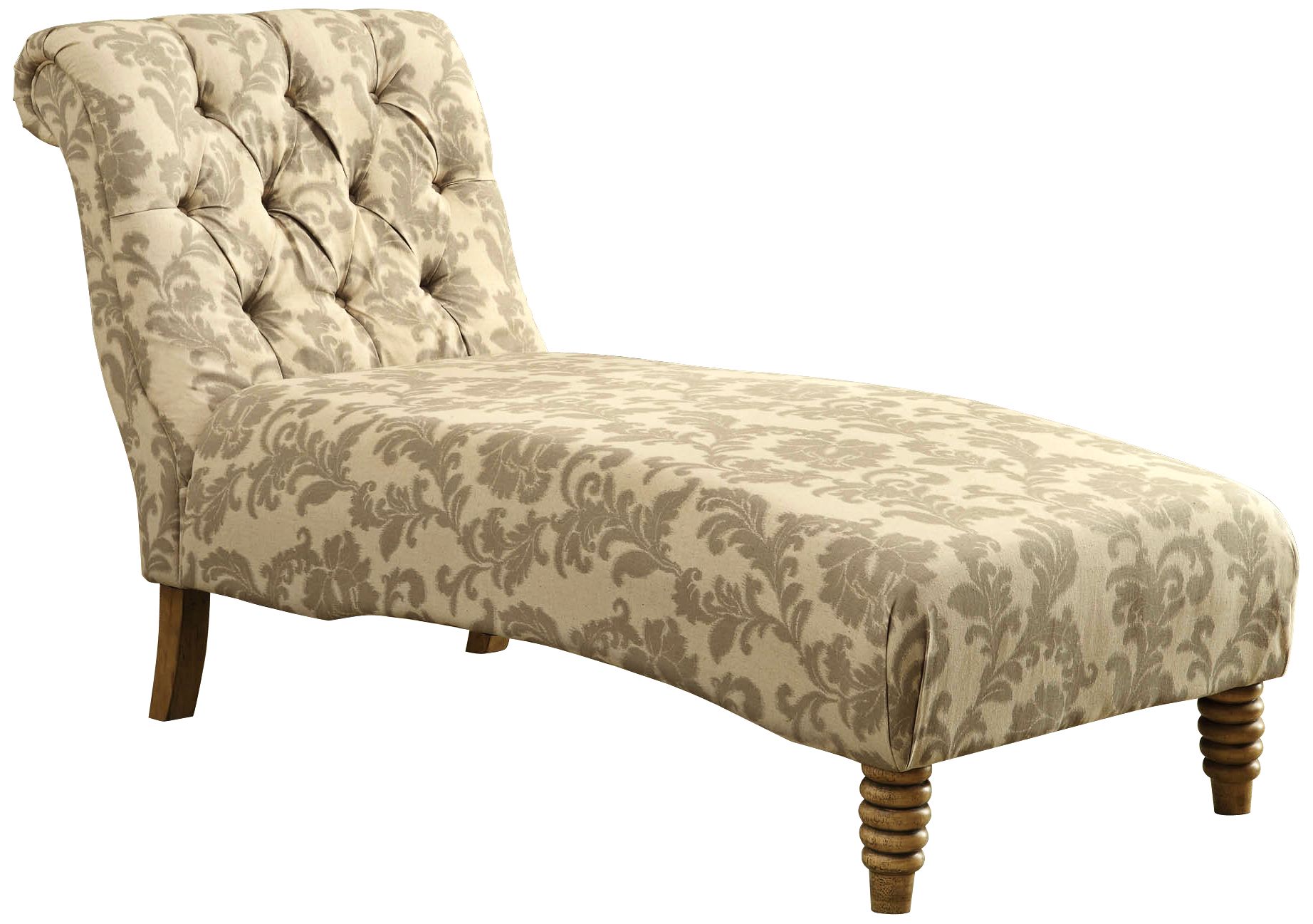 Index Natural Paisley Ikat Tufted Chaise