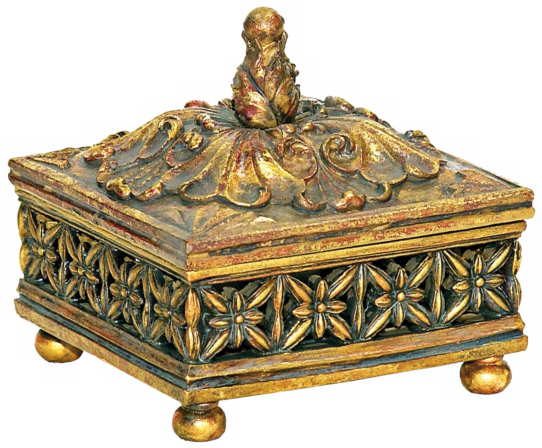 Sterling Fretwork Trinket Keepsake Box