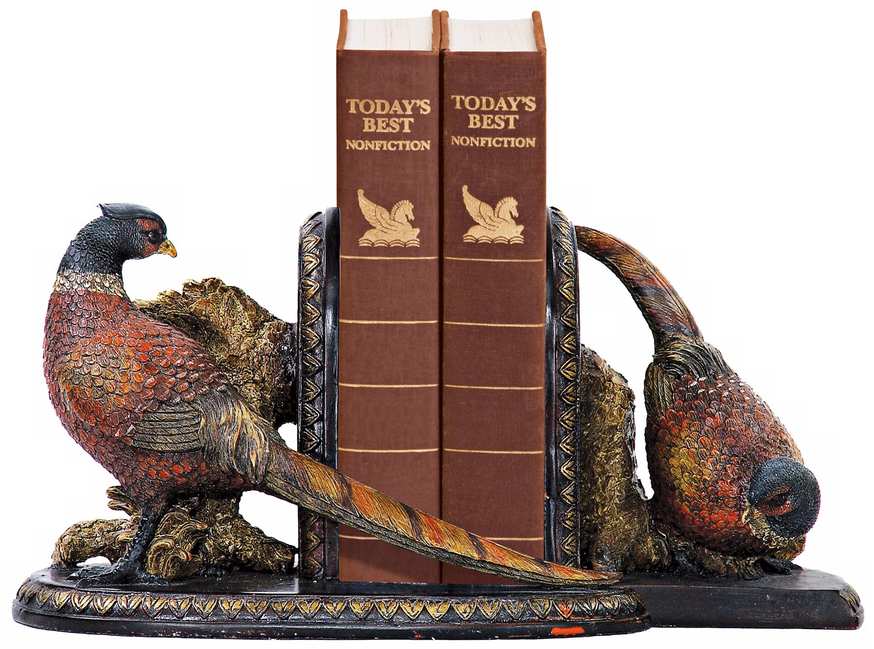 Sterling Autumn Pheasants Bookends