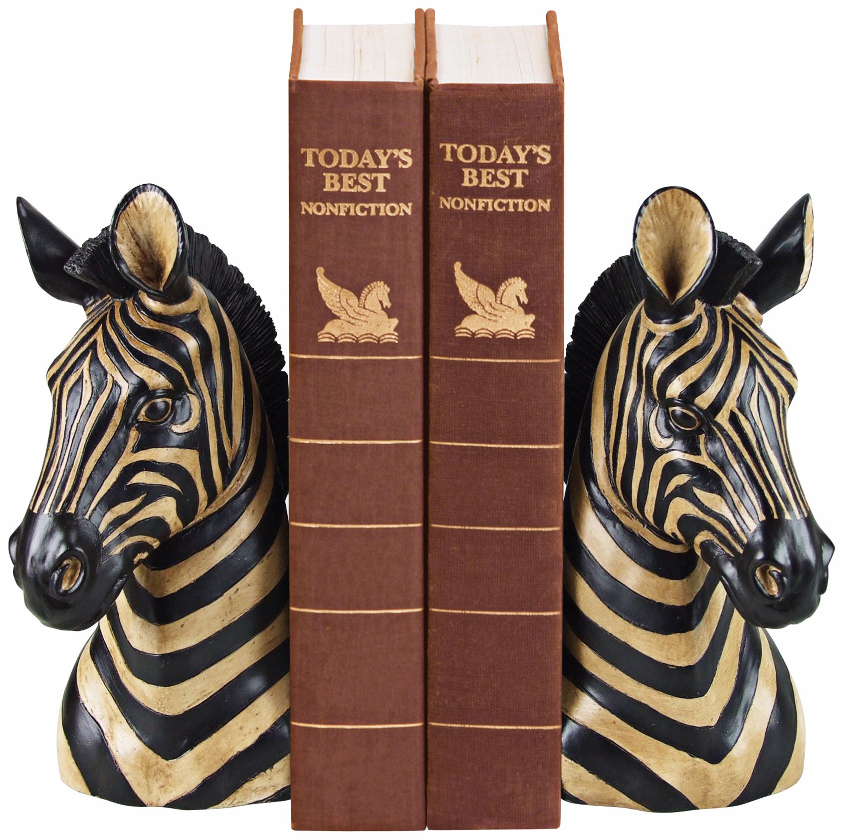 Sterling Zebra Bookends