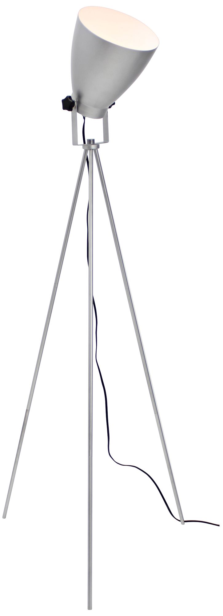 Ekko Reader Silver Spotlight Floor Lamp