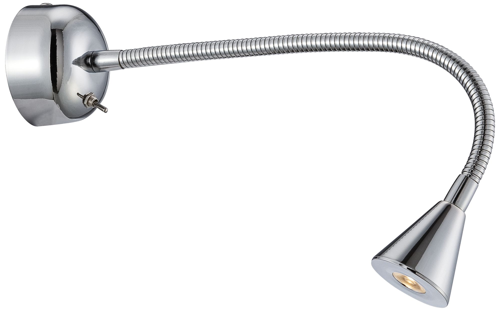 1LED 3 1/2" Wide Adjustable Cone Chrome Picture Light