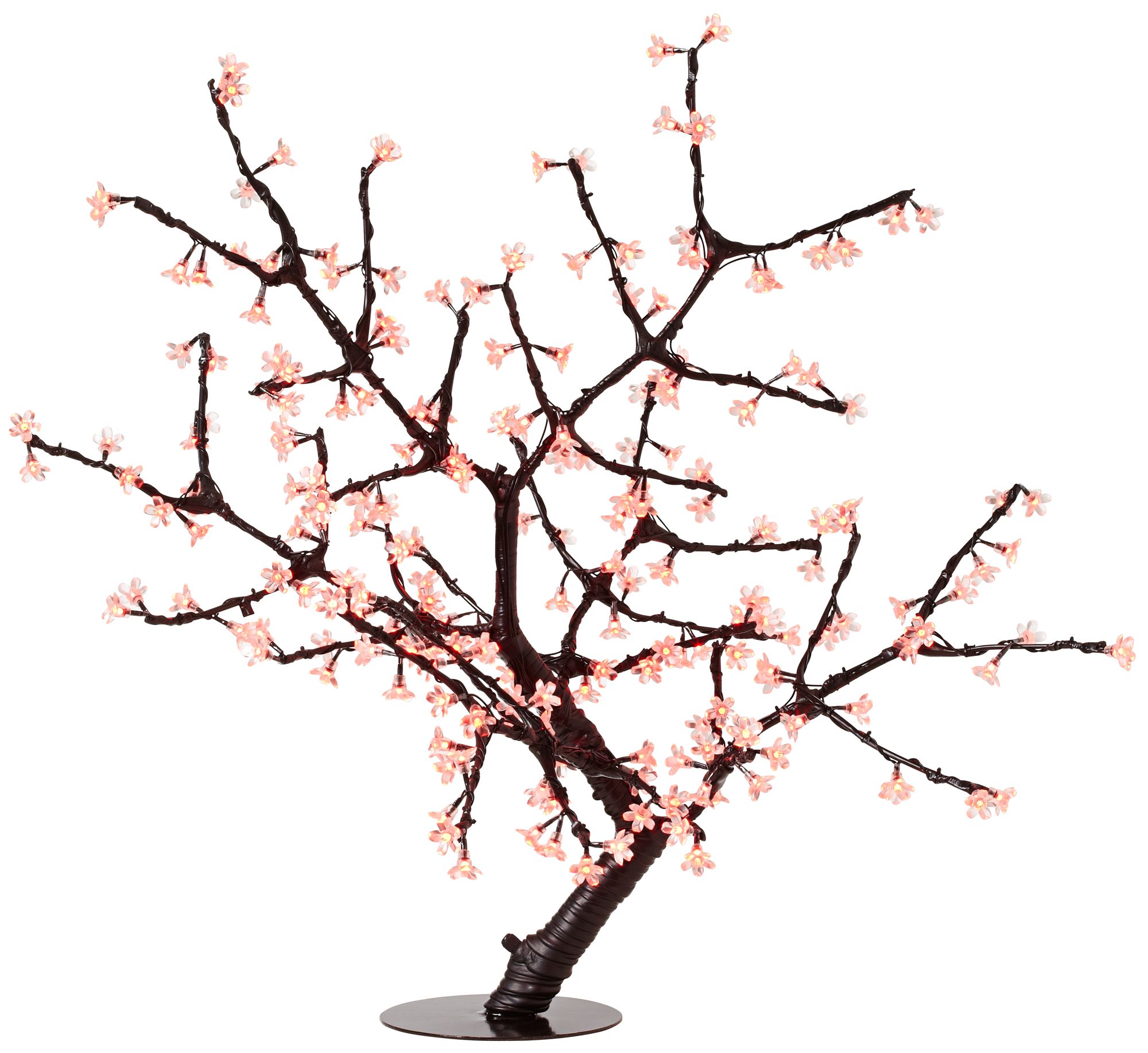 44" Red Cherry Blossoms LED Floor Lamp