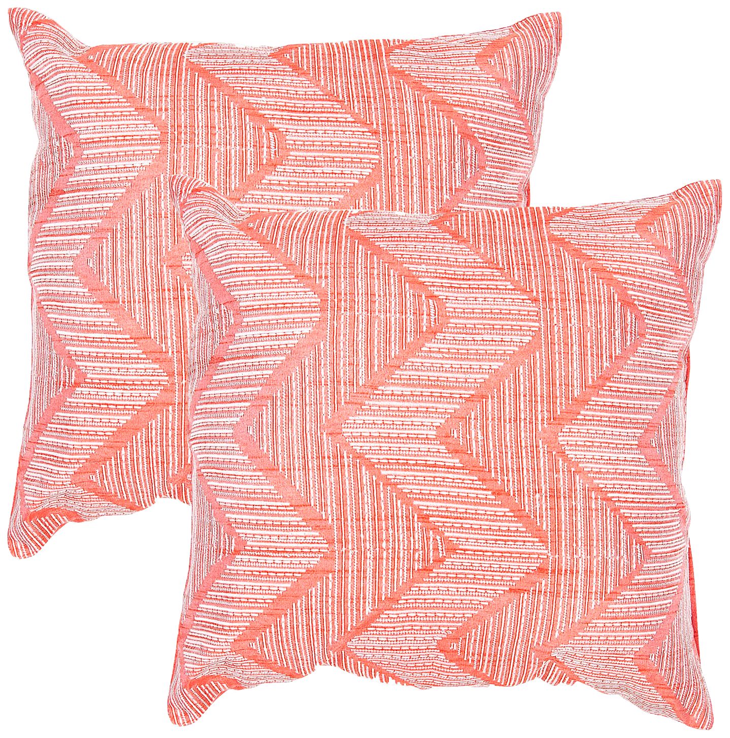 Textural Poppy 18" Square Throw Pillow