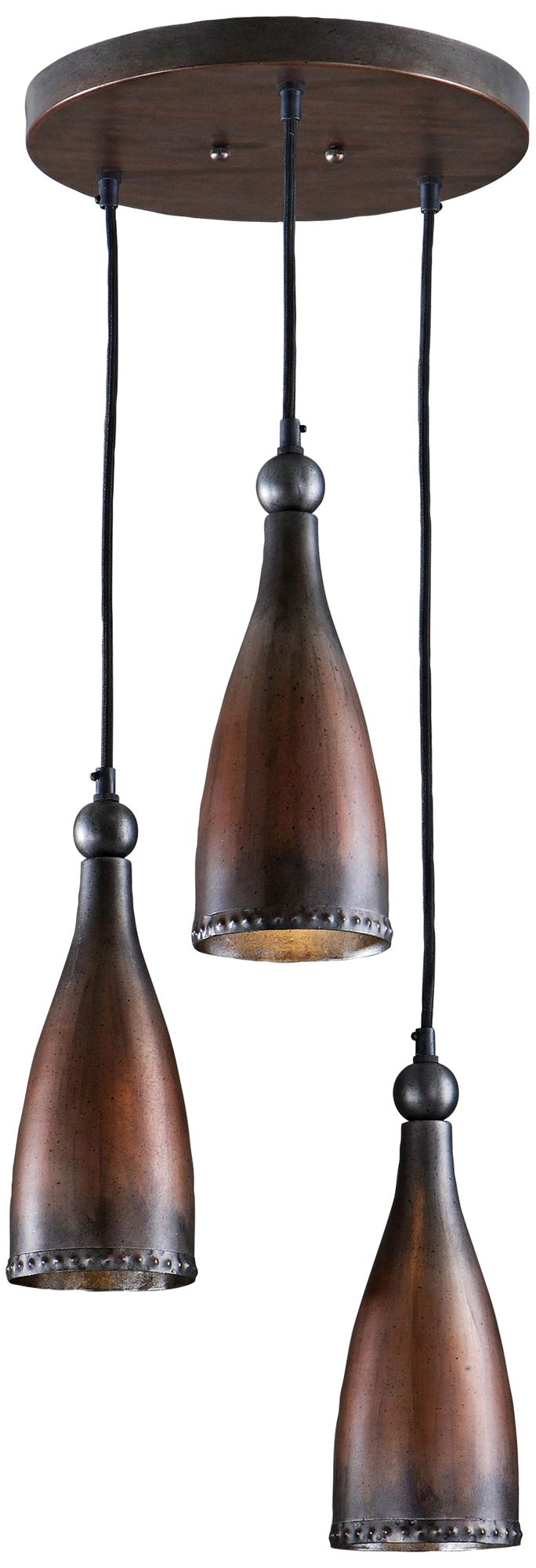 Uttermost Alpena 3-Light Copper Pendant Light