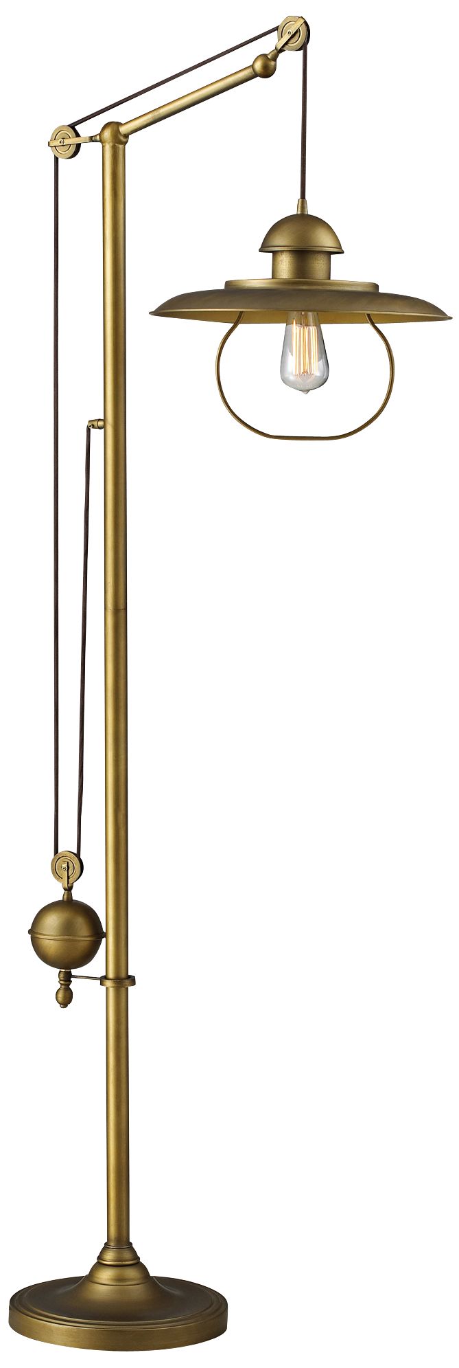 Dimond Farmhouse Antique Brass Floor Lamp