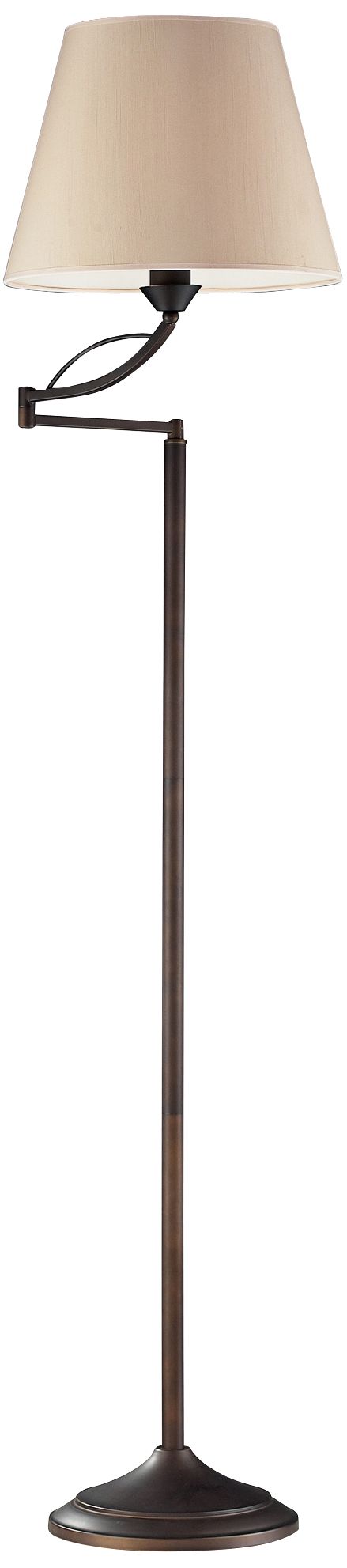 Dimond Elysburg Swing Arm Floor Lamp Aged Bronze