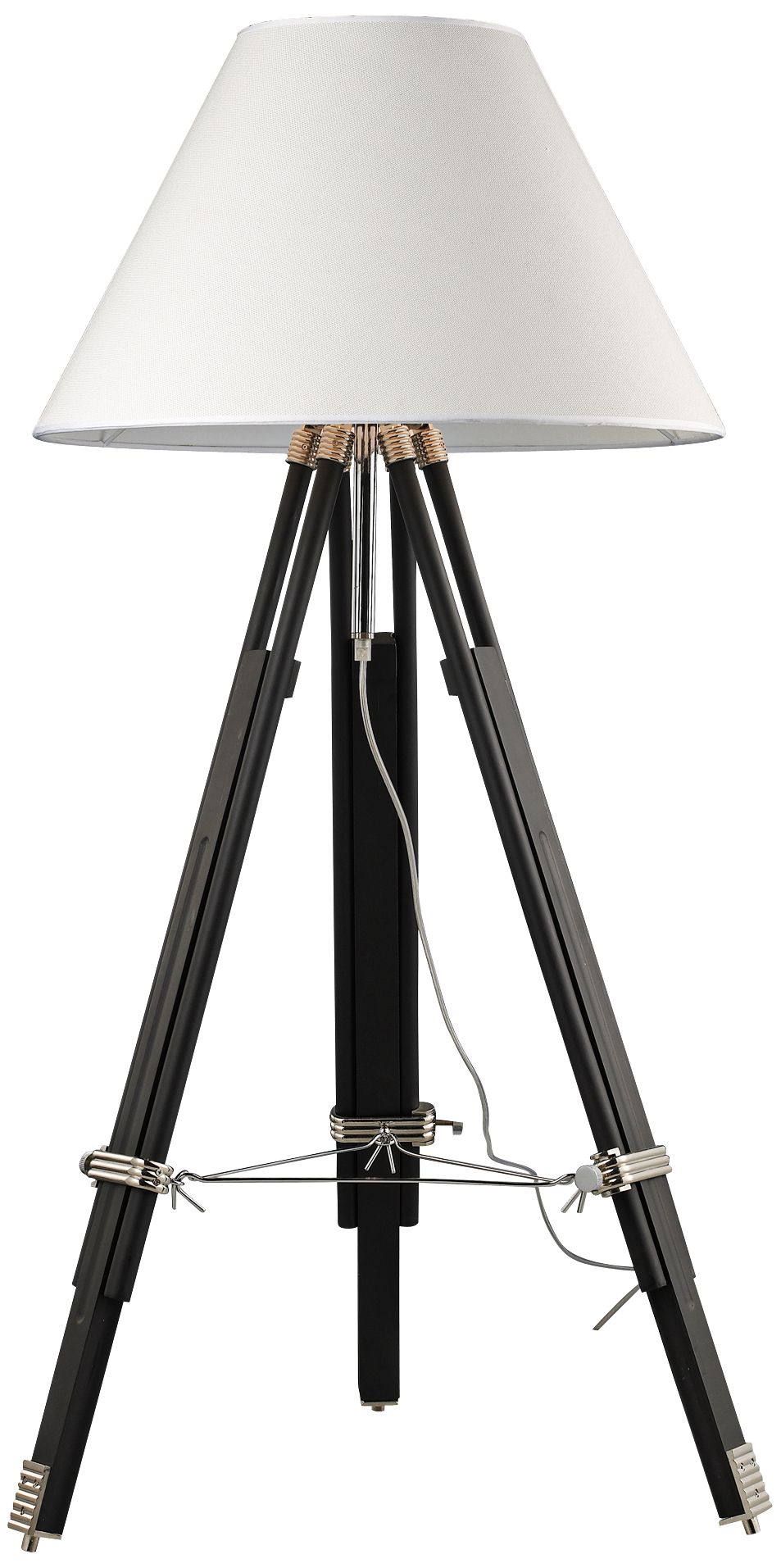 Dimond Studio Chrome and Black Tripod Floor Lamp