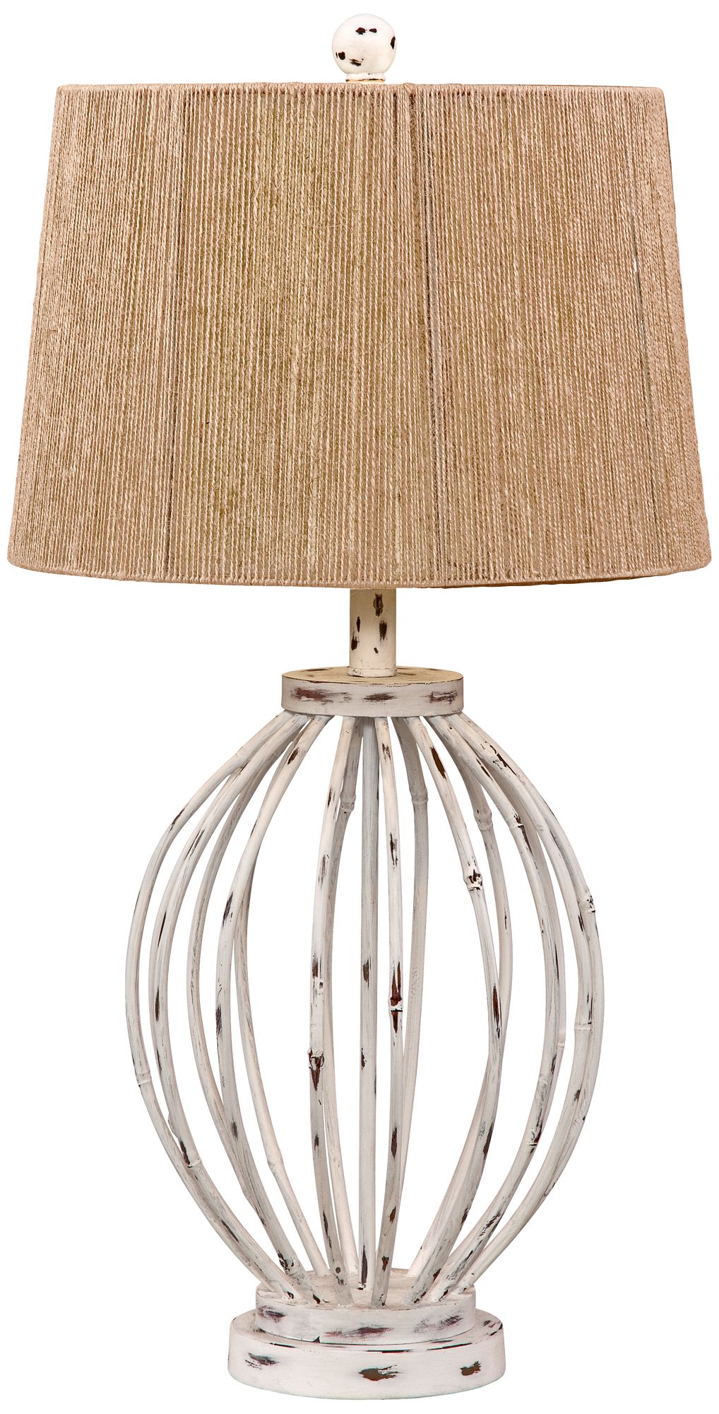 Rapidan Antique White Bamboo Table Lamp