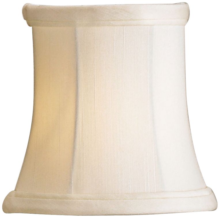 Eggshell Shantung Bell Lamp Shade 3x4x4 (Clip-On)