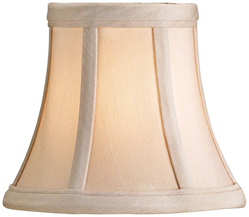 Eggshell Shantung Bell Lamp Shade 3x5x4.25 (Clip-On)