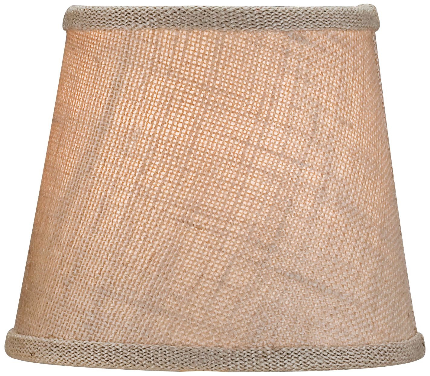 Large Putty Linen Empire Lamp Shade 5x7x6 (Clip-On)