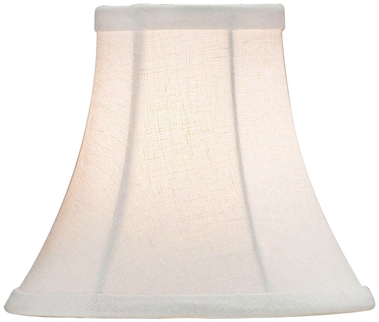 Medium Bone Linen Bell Lamp Shade 3x6x5 (Clip-On)