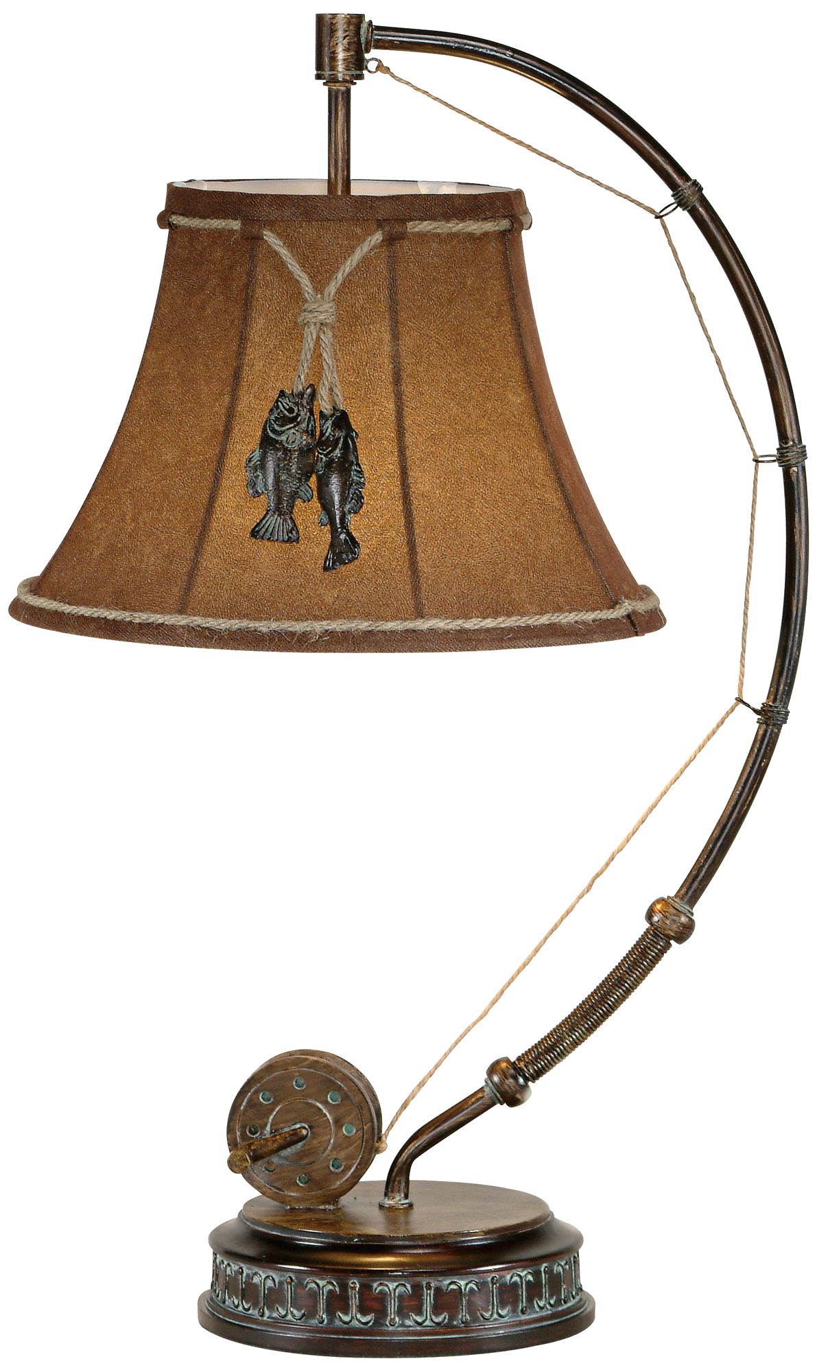 Angler Antique Bronze Table Lamp
