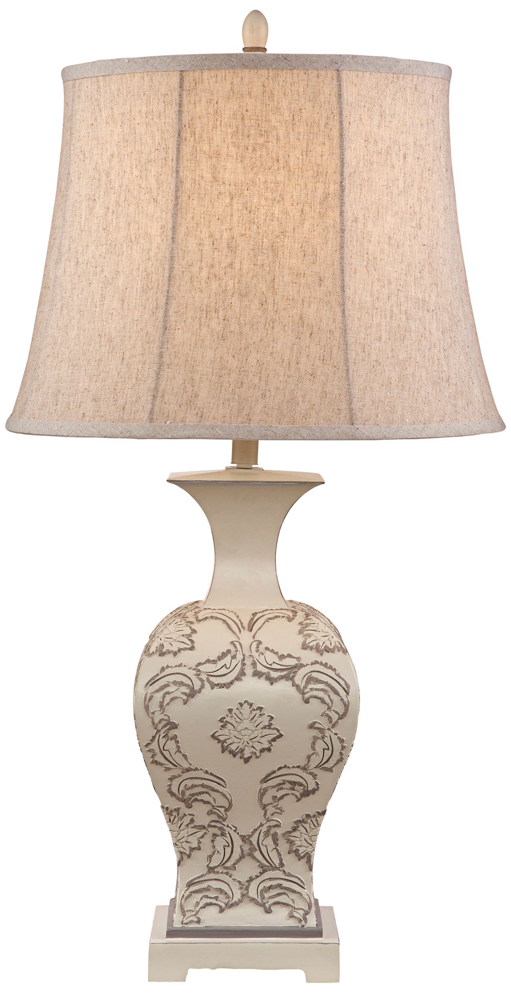Tupelo Shadow White Table Lamp