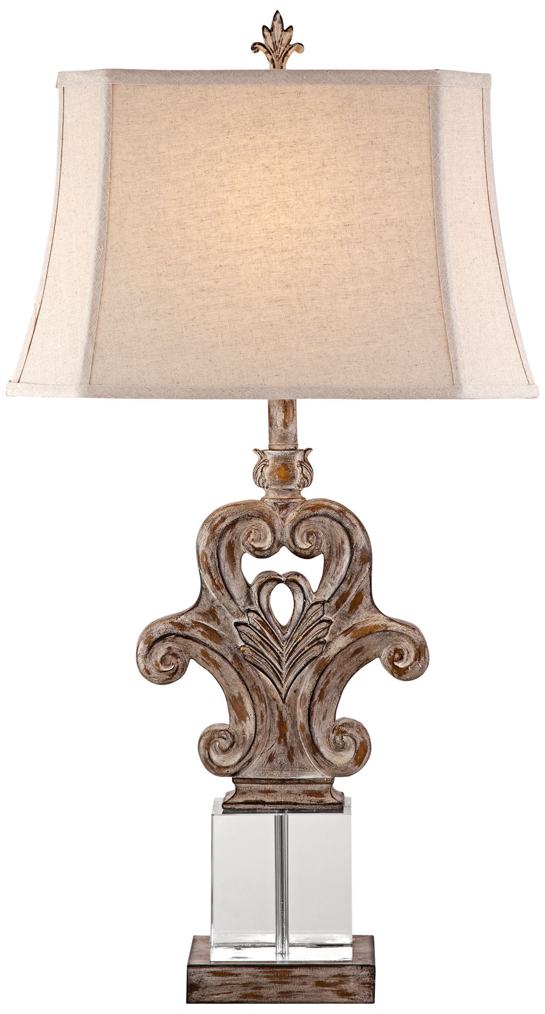 Josephine Aged Black Finish Table Lamp