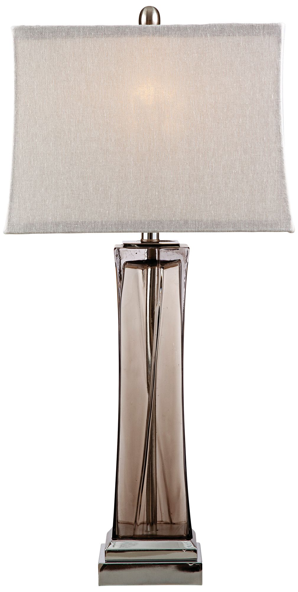 Tribeca Smoked Glass Table Lamp