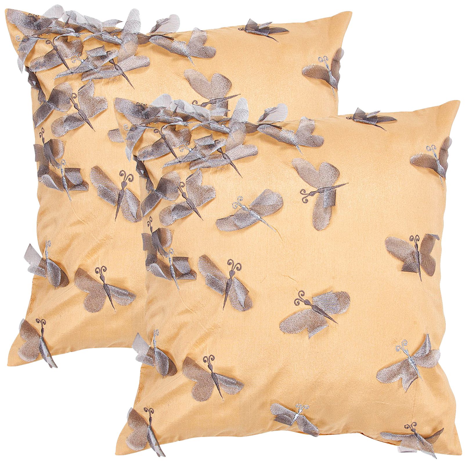 Textural Marigold 18" Square Throw Pillow
