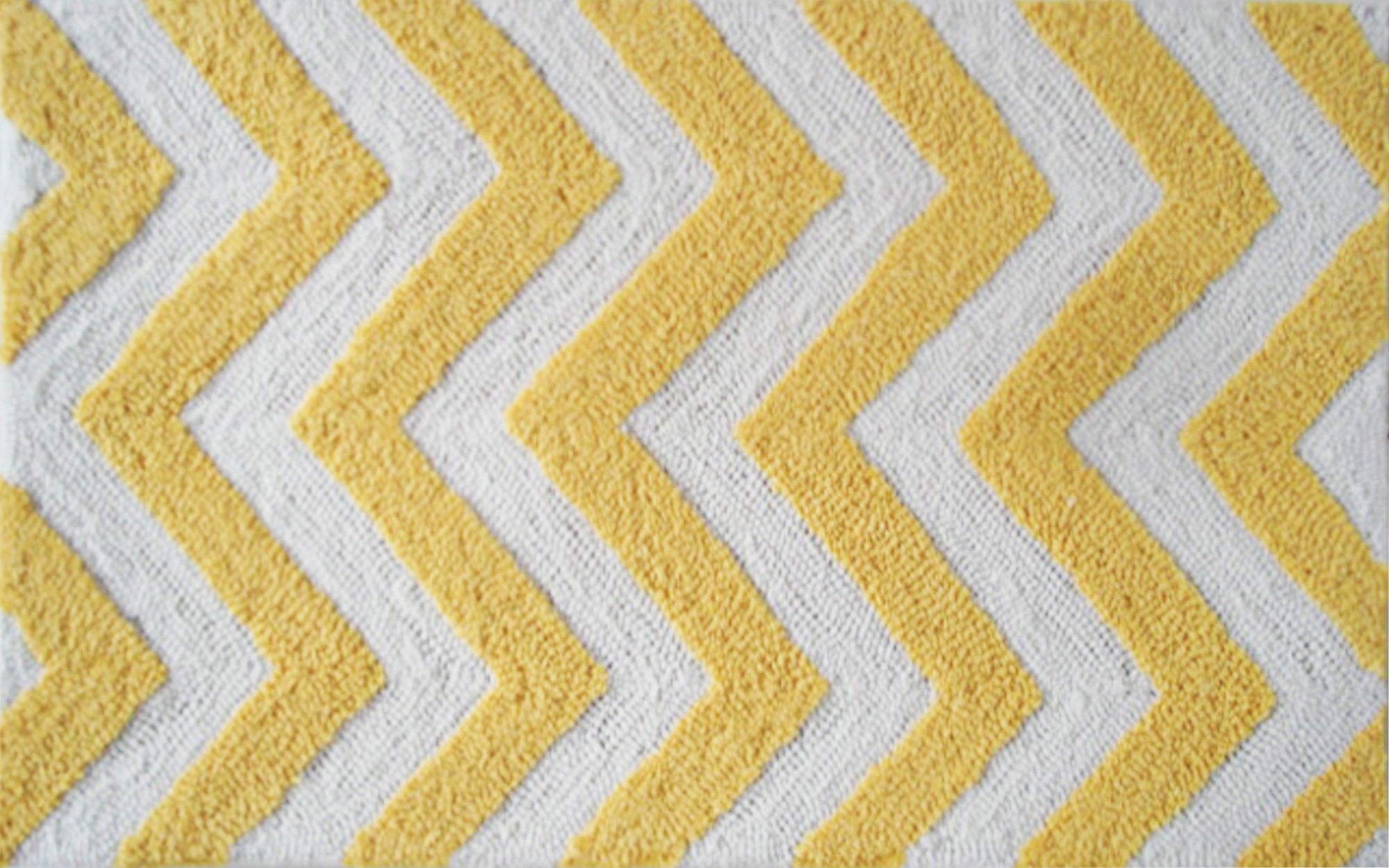 Chevron Yellow Indoor Only Doormat