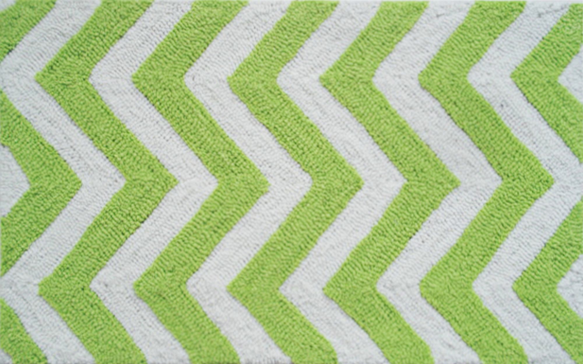 Chevron Green Indoor Only Doormat