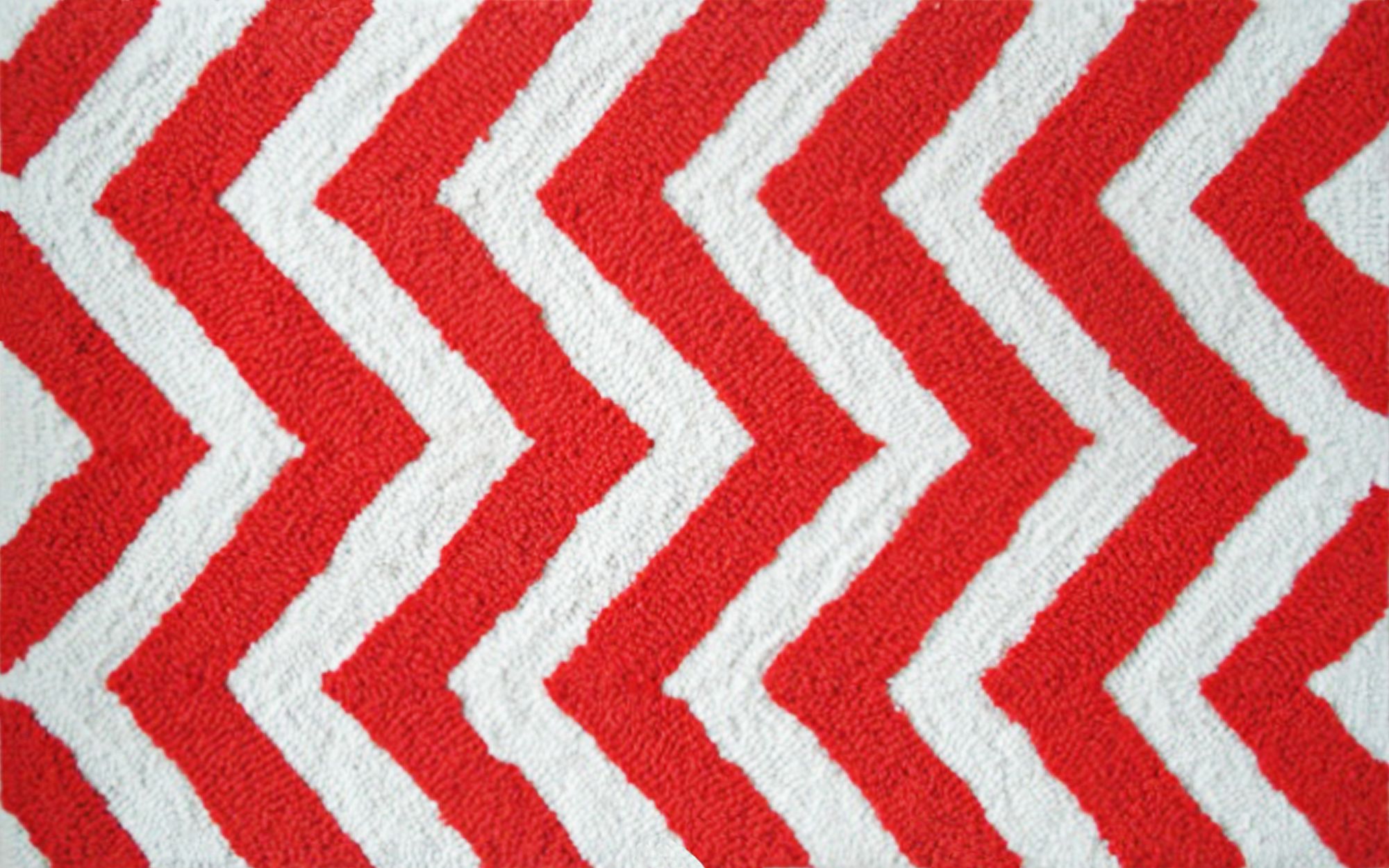 Chevron Orange Indoor Only Doormat